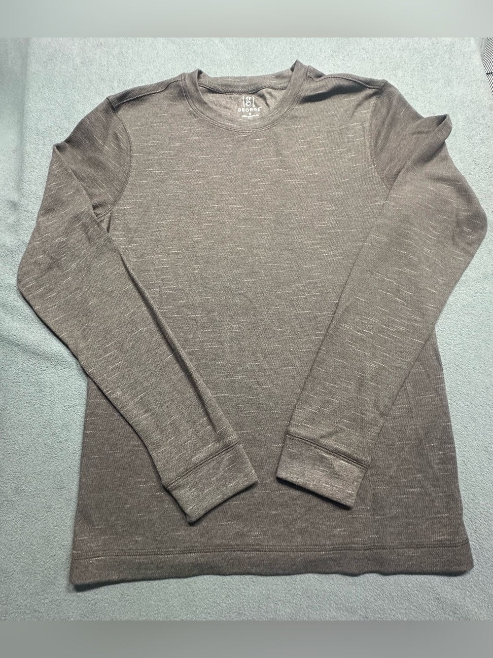 George Men's Heather Charcoal Crewneck Sweater
